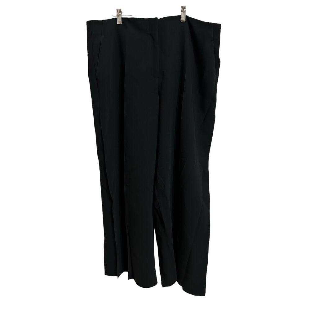 Lafayette 148 New york black wide leg‎ dress pants size 18